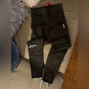 SPANX 🖤 Distressed Jeggings | Black - Women’s Size Medium